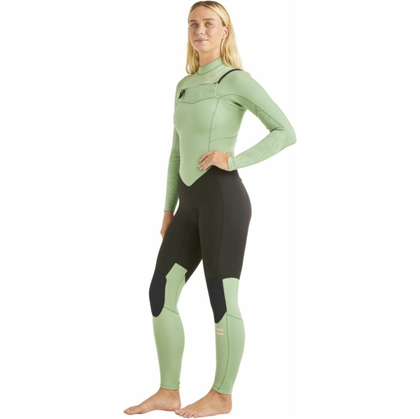Billabong Dames Synergy 3/2mm Borst Ritssluiting Wetsuit ABJW100174 - Kelp Forest